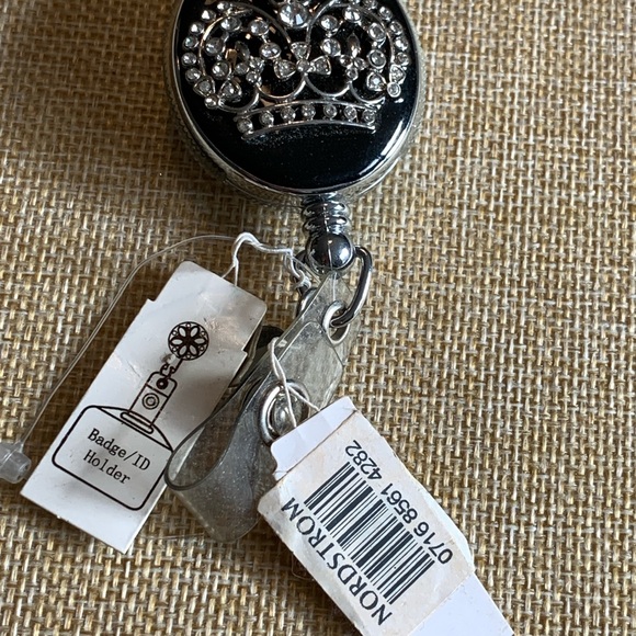 Fancy badge or id holder. Rhinestone crown decoration. - Picture 4 of 4